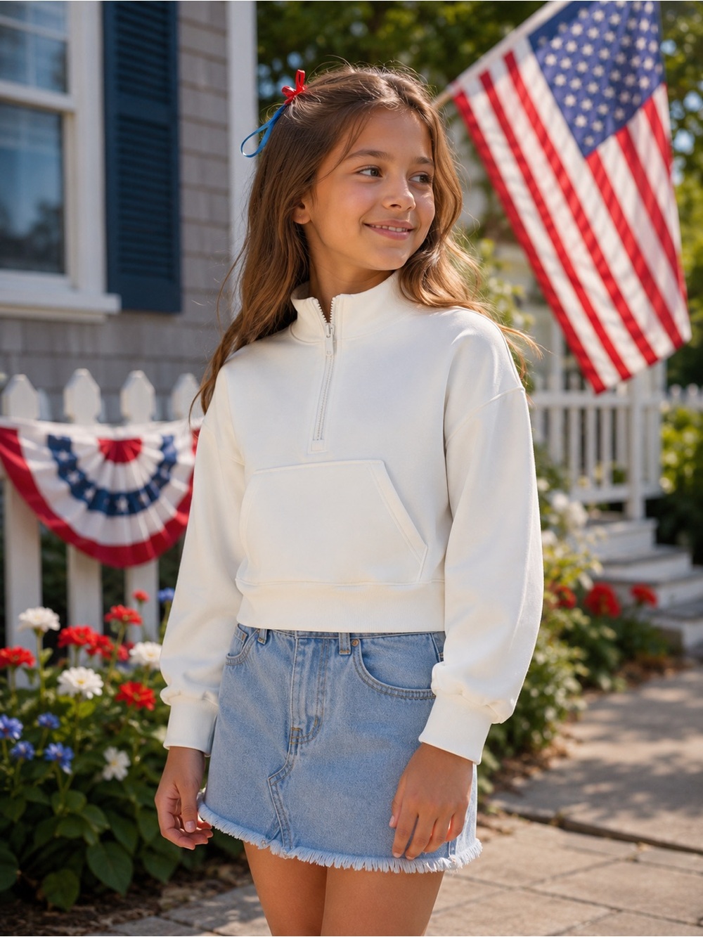 All in Motion Cream girl Sweater